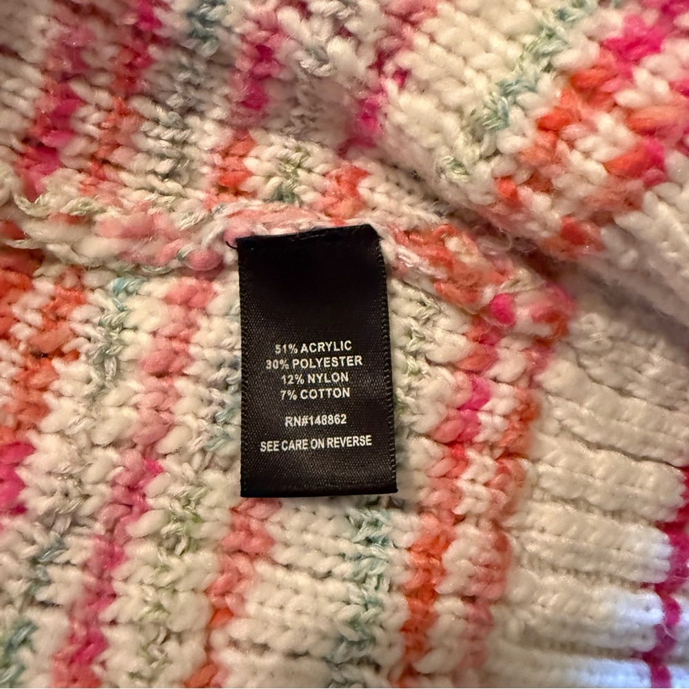 Torrid Drop Shoulder Multi Colored Cardigan- Size 3 - Picture 9 of 10